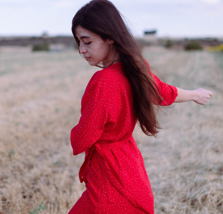 Vestido cruzado de María Malo